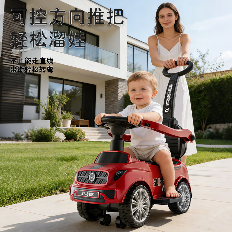 Niños de cuatro ruedas de torsión anti-rollback, artefacto mágico para niños de 1 - 5 años de edad, patina con empuje, se puede sentar y deslizarse
