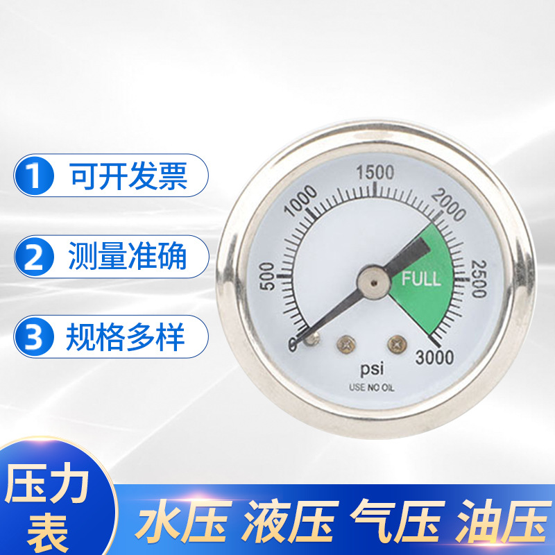 压力表 不锈钢耐震压力表 BT40035弹簧管式耐震充油数字压力表