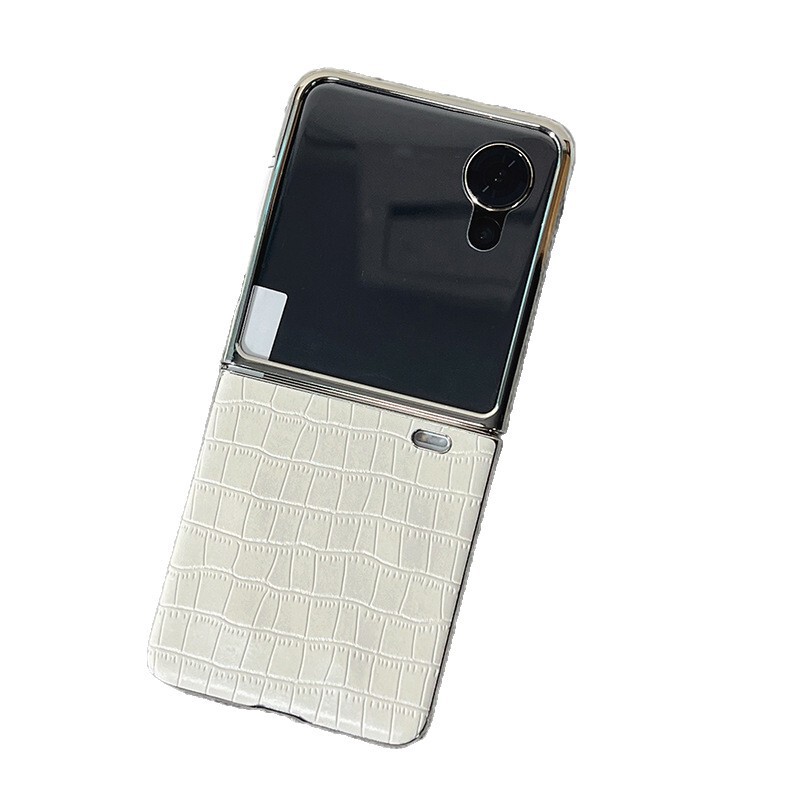 Honor Magic V Flip 携帯電話ケースに適しています。シンプルな新型小型折りたたみスクリーン V Flip 2 高級レザーケースとフィルム一体型。|undefined