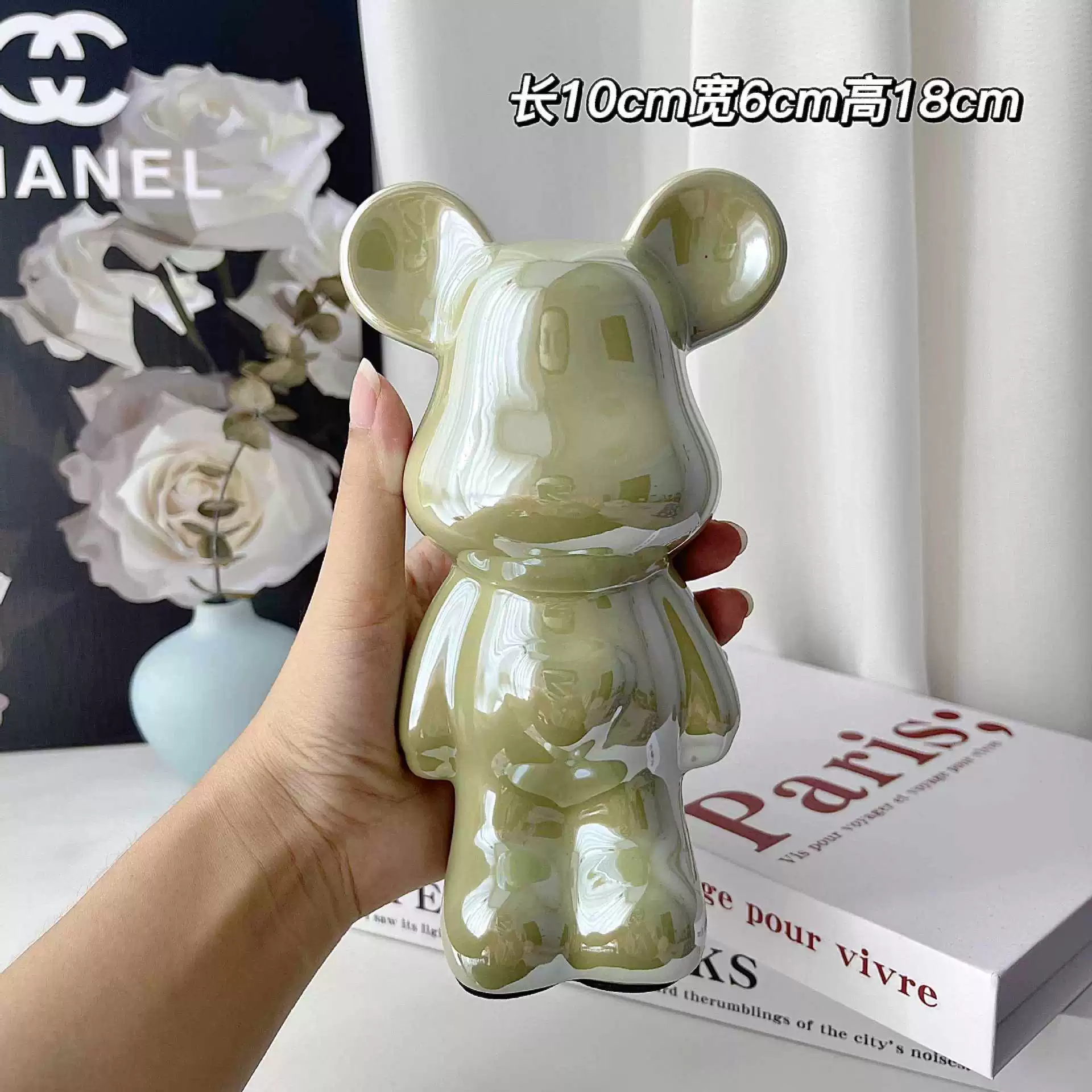 Керамическая фигурка Care Bear, светлая люксовая декорация, глянец, разные размеры и цвета
