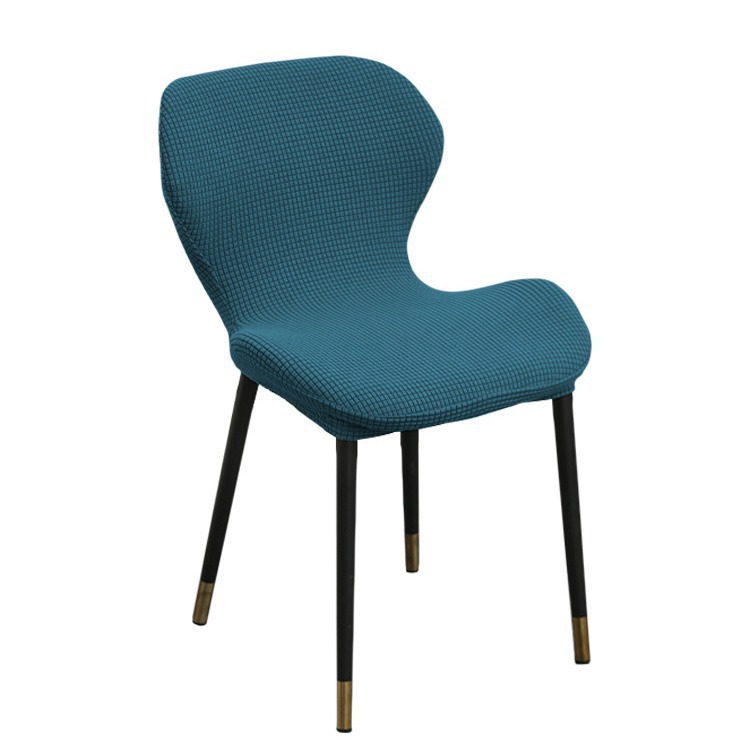 Cubierta de silla de concha pequeña moderna silla integrada espalda con espalda cubierta de silla de mesa de comedor de forma especial cubierta de silla a prueba de polvo antideslizante