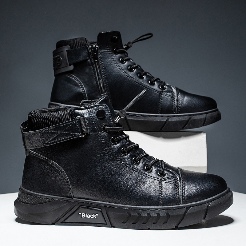 Herbst Martin Arbeitsschutz Britische Herren Arbeits- und Freizeitschuhe High Top Workwear Stiefel_voghion.com