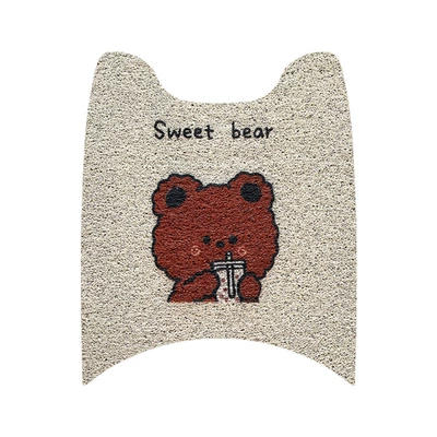 Electric vehicle foot mat, No.9 E series - milk-tea-bear-no-9-e-series-old-style