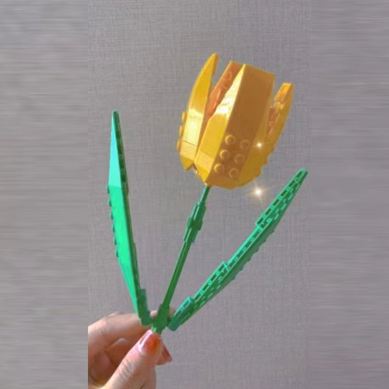 クロスボーダー佳奇積み木花diyはバラの永生花を組み合わせて彼女に祝日のプレゼントシリーズの花束のデスクトップを送ります。|undefined
