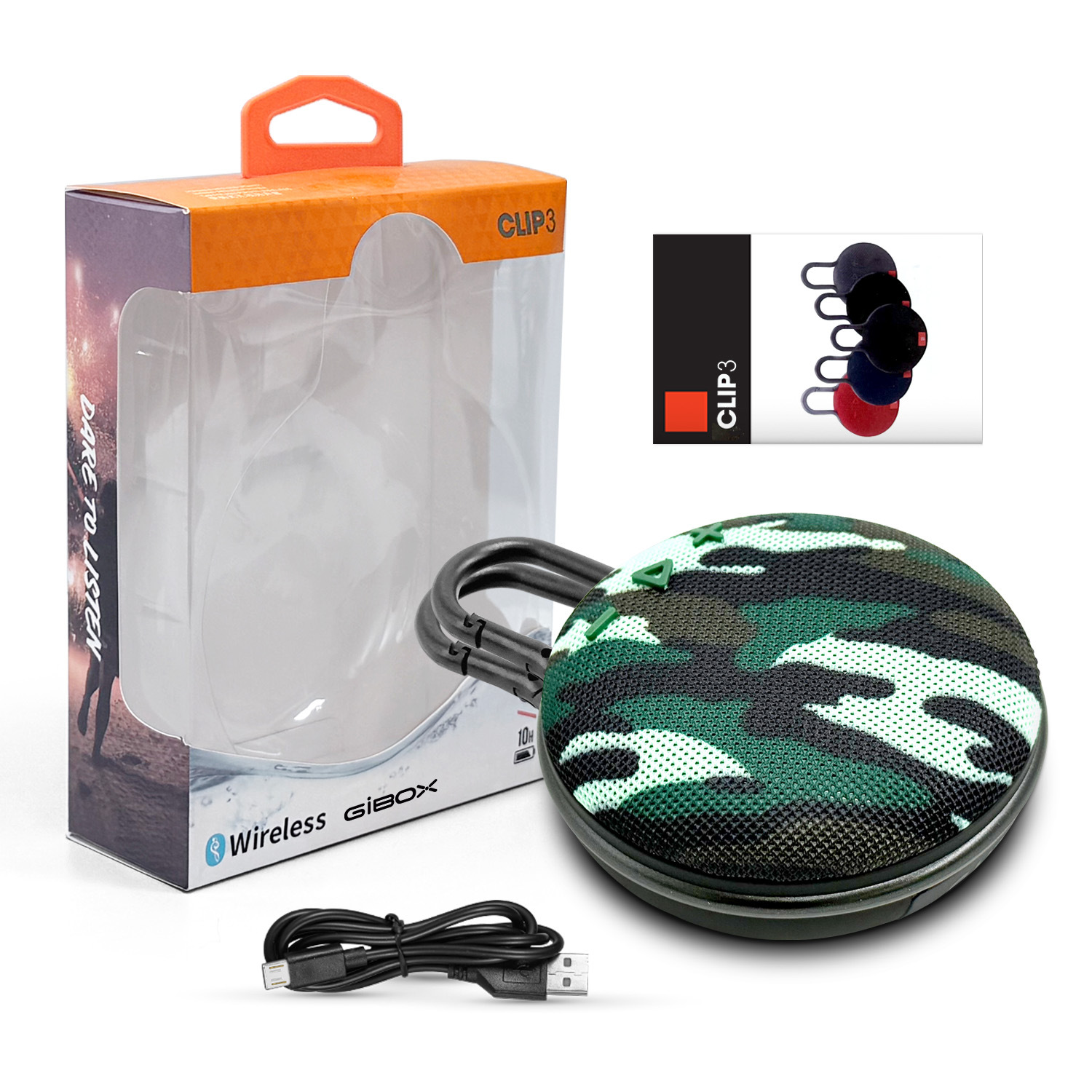 CLIP3 Cross-border bluetooth audio inalámbrico tela portátil impermeable pequeño altavoz de subwoofer tarjeta Bluetooth