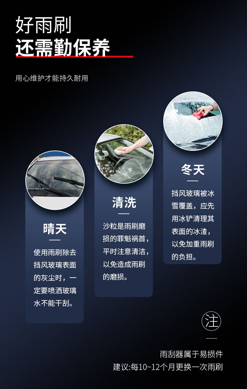 Suitable for Mazda 3 Axela wipers, next-generation original wipers for 2014-2026 models, 2017/2019/2022