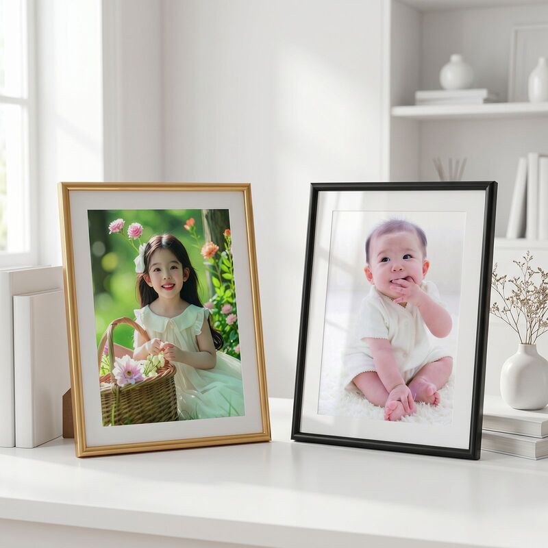 Aluminum alloy picture frame, transparent glass photo frame, desktop display frame, 5-inch, 6-inch, 7-inch 8inch 10inch A3A4 photo frame, certificate frame