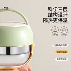 新款304不鏽鋼保溫桶冬天帶飯保溫飯盒上班族學生帶飯便攜提鍋