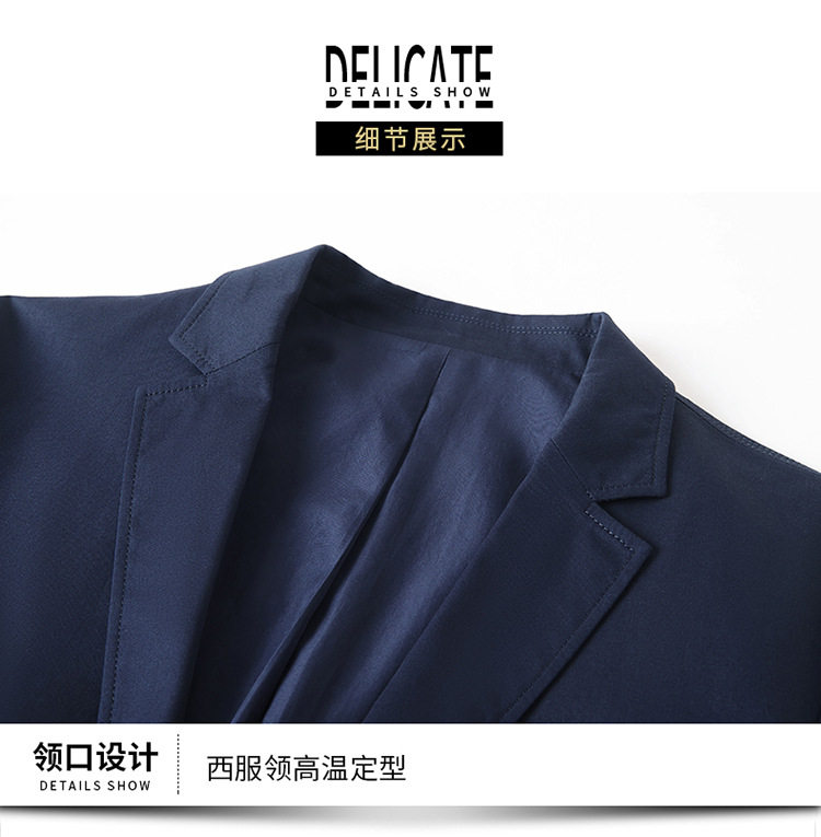 Áo vest nam cotton dáng ôm vừa vặn, cổ vest một hàng hai nút, tay dài, phong cách Hàn Quốc — Màu be, Màu xanh lam, Xanh lục Xám chi tiết 18