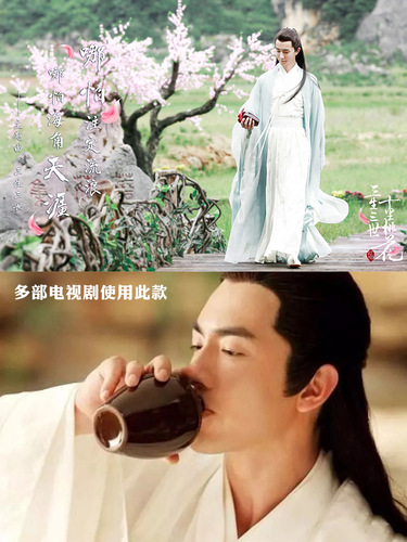 S588 ceramic wine bottle, small wine jar, jug, household 1 catties roasted flower soaking wine jar, clay pottery, one pound red black glaze