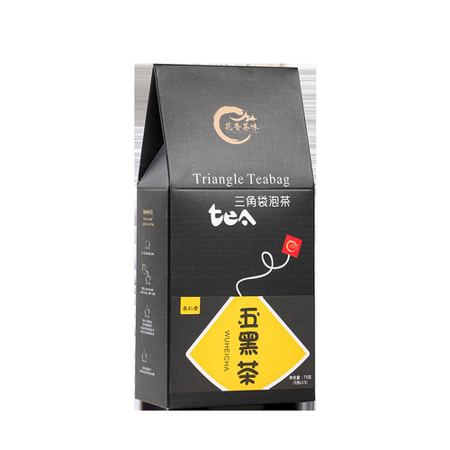 Wuhei tea 50 packs black rice black beans mulberry black wolfberry black sesame combination health tea bag triangle bag scented tea wholesale