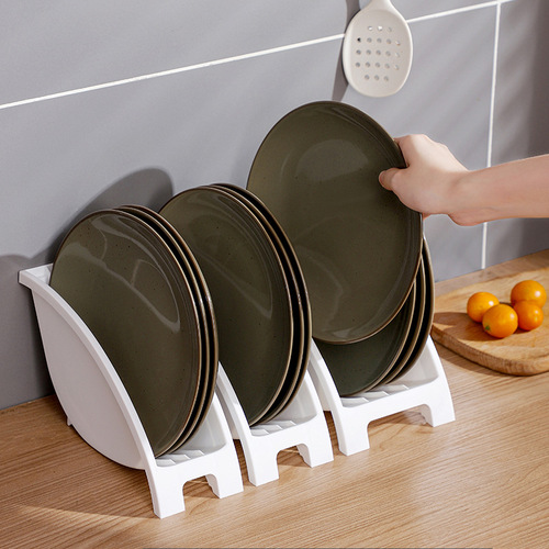 Kitchen drain dish rack multi-card plate storage rack bowl rack countertop tableware storage rack dish storage box