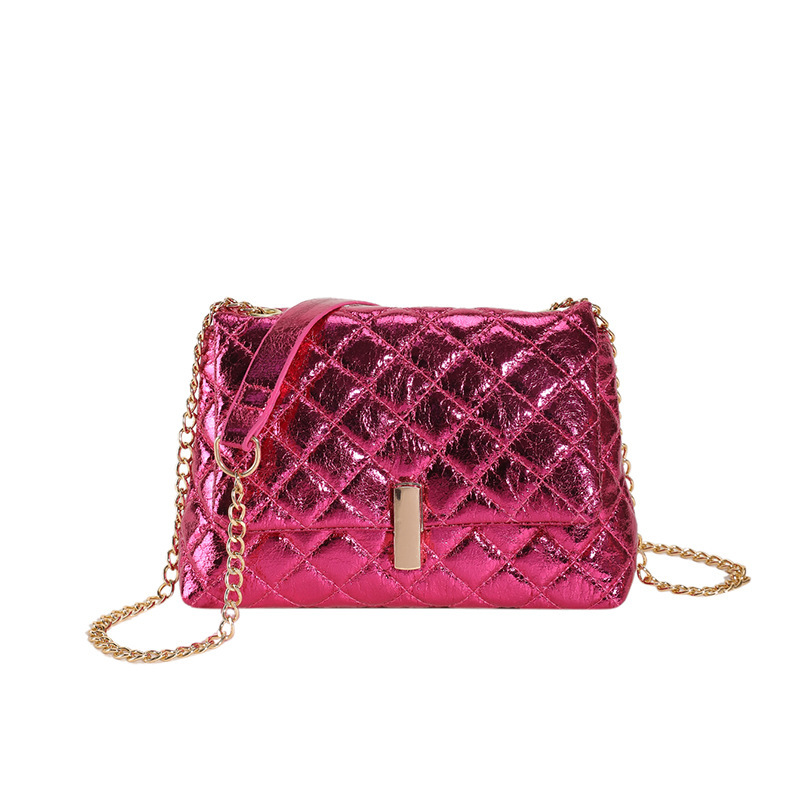 Underarm for women in autumn, new minimalist diamond grid embroidery thread crossbody bag, small fragrant wind chain_voghion.com