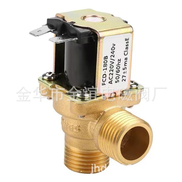 不锈钢全铜饮水机开水器进水出水AC220V DC24V DC12V，4分水阀