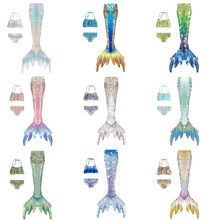 2025年夏季新款成人泳装女孩美人鱼泳衣人鱼公主装美人鱼表演服尾