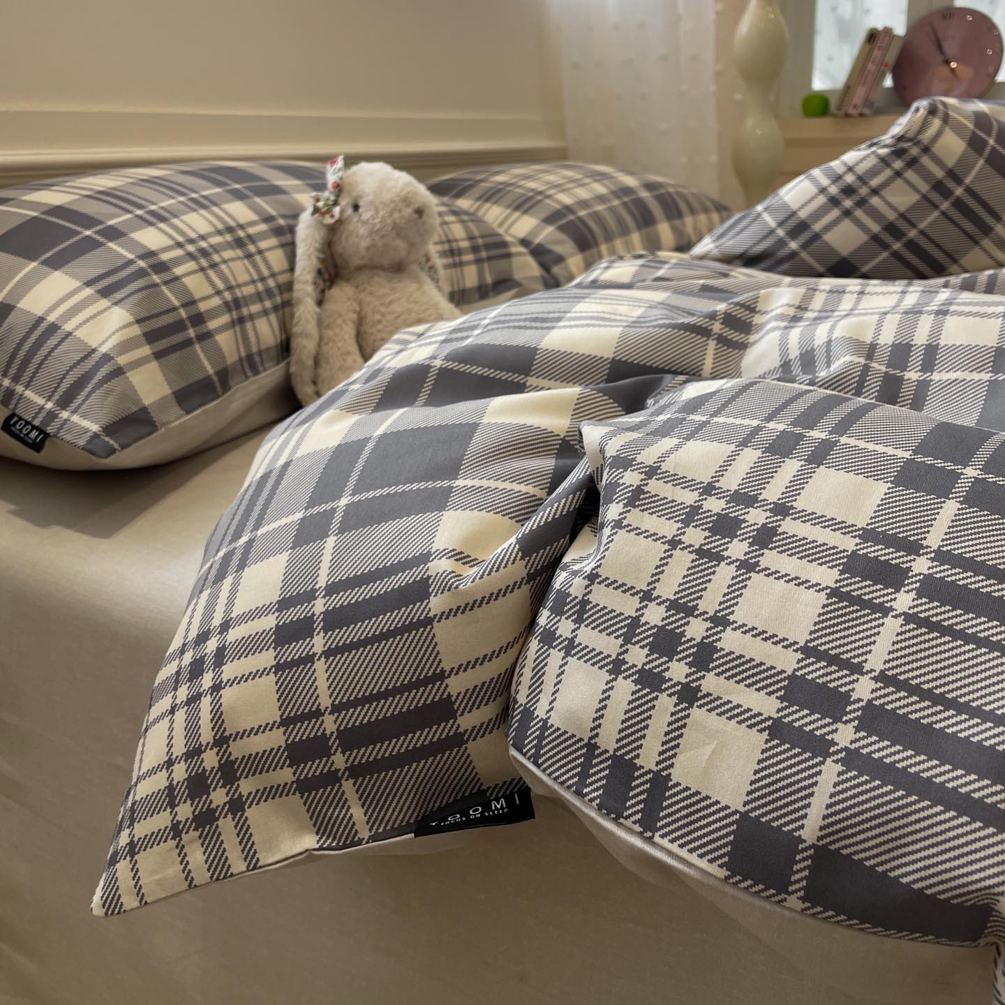 Cama de algodón de cuatro piezas set2025 nuevo algodón de cuatro estaciones sábanas universales set de cama de tres piezas