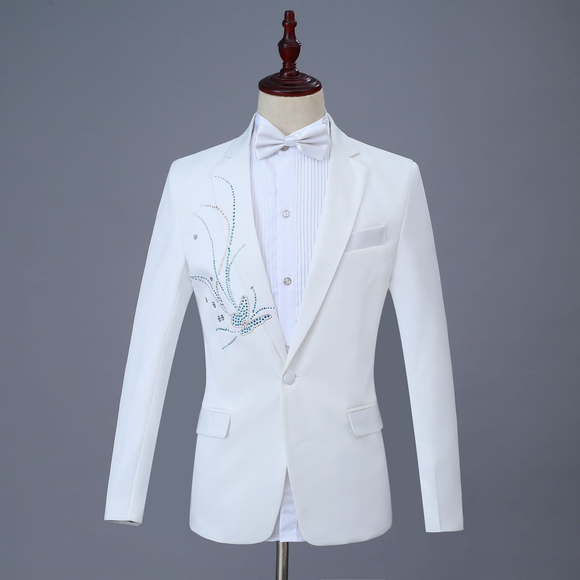 화이트 레이크 블루 다이아몬드(싱글 재킷+나비넥타이)