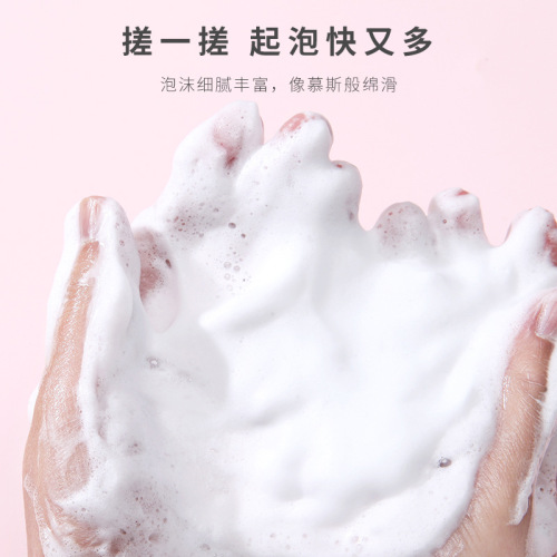 Manufacturer's Ribbon Double-layer Foaming Mesh Bag Handmade Soap Facial Cleanser Soap Cleansing Foaming Mesh Bag Printable LOGO