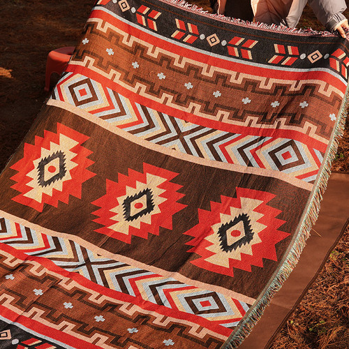 Outdoor camping tablecloth picnic mat moisture-proof mat bohemian rug picnic cloth floor mat beach mat blanket