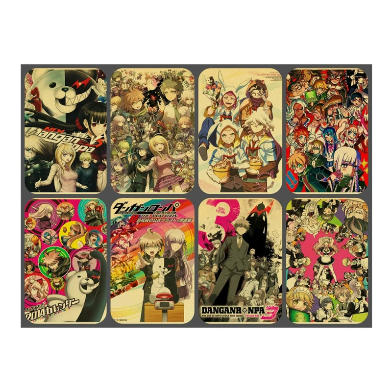 [亚马逊速卖通日本动漫Danganronpa 装饰画帆布画芯海报]