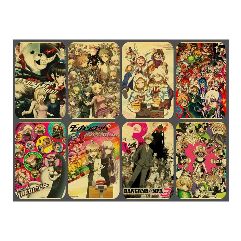 [亚马逊速卖通日本动漫Danganronpa 装饰画帆布画芯海报]