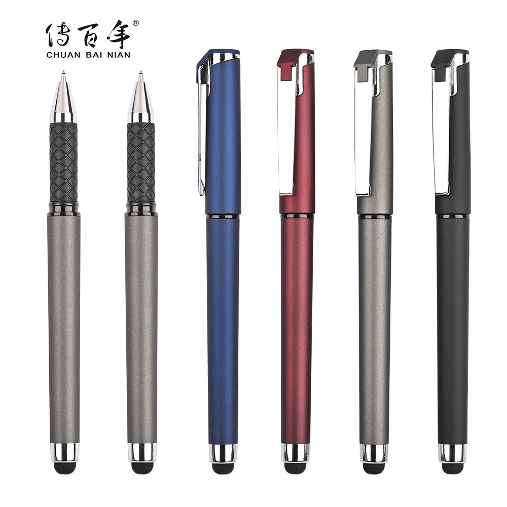 Customized Gel Pen Business Meeting Signature Pen Printed Logo Pen Multi-Function Touch Capacitive Head Weighted Advertising Pen