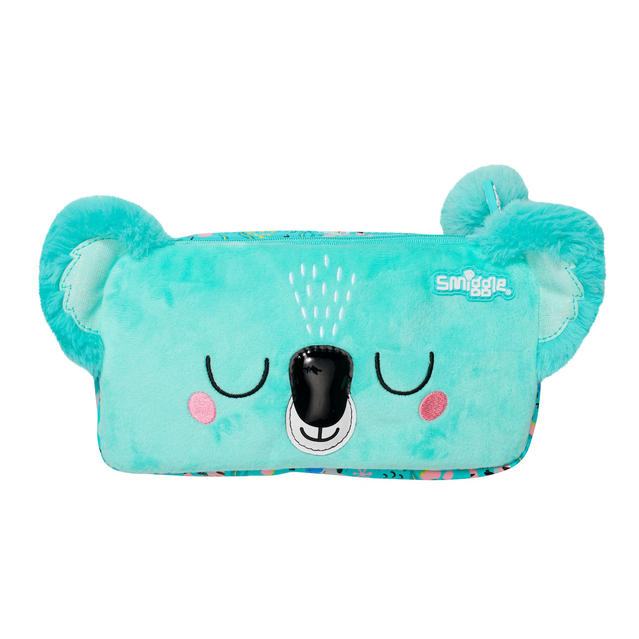Green double-layer pencil case