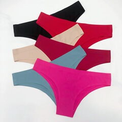 欧米のビキニの三角のズボンの氷の糸の無痕の女性の下着の低い腰の越境はヨガの運動のフィットネスのズボンを売ります。