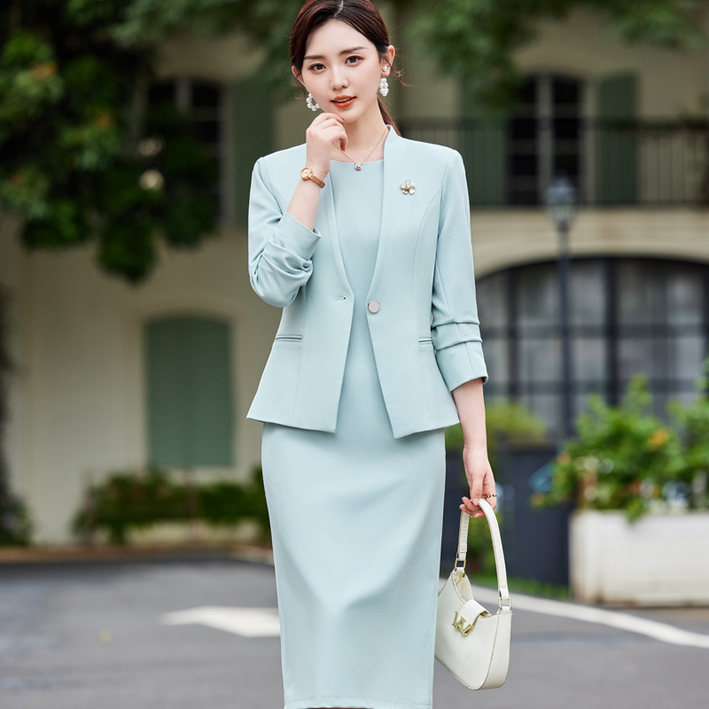 Pink Suit Dress Ladies Suit Jacket 2024 New Professional Dress Temperament dress Spring and Autumn Two Pieces Pink Suit Dress Ladies Suit Jacket 2024 New Professional Dress Temperament dress Spring and Autumn Two Pieces