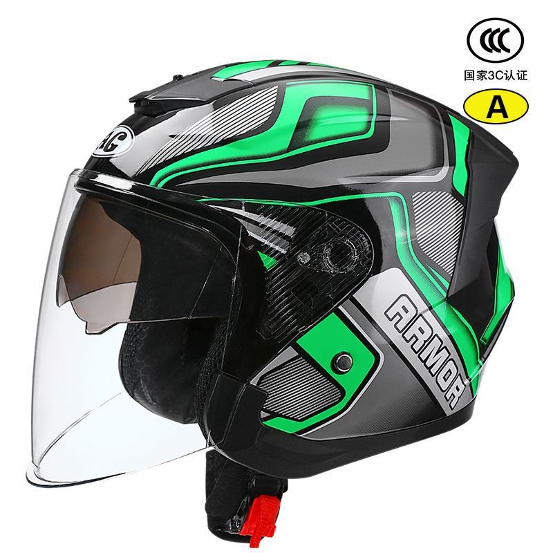 New National Standard — Universal Auto Parts and Accessories - 3ca-class-inner-and-outer-double-mirror-green-black