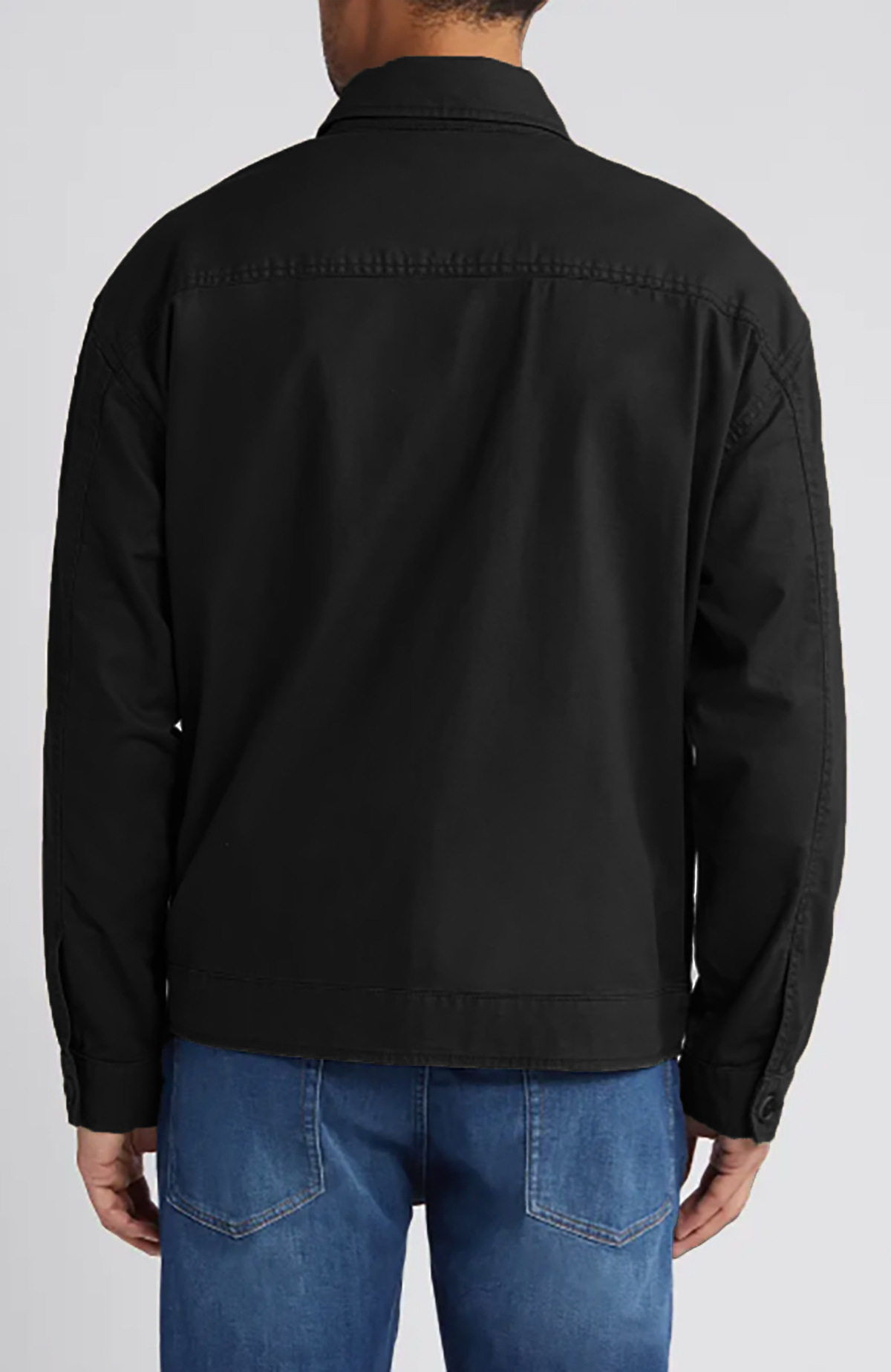 Minimalist Men's Jacket Solid Color Collar Lightweight Cardigan_voghion.com