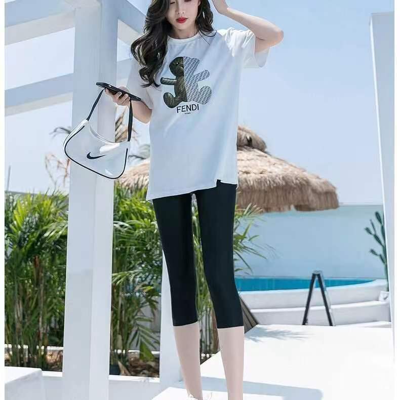 Summer Thin Women's Yoga Cropped Pants, Tight-Fitting, High-Waisted, Hip-Lifting, Slimming Outer Wear, Lightweight Sports Stretch Pants