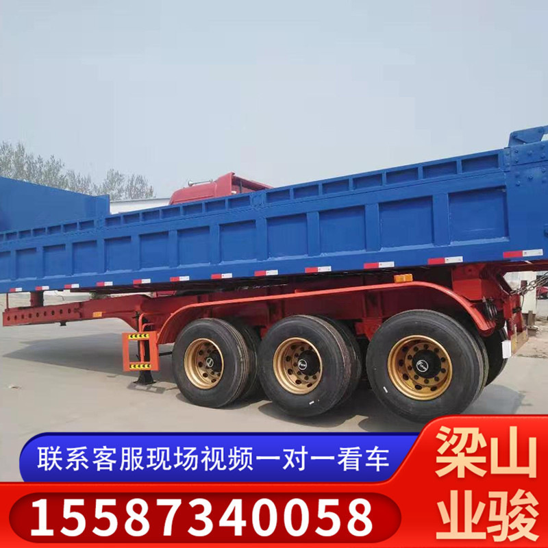 自卸车 高栏自卸车轻量化一体半挂车砂石运输重型自卸车