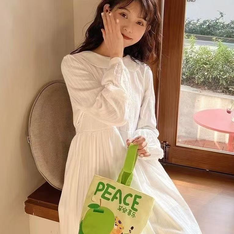 Bolso de dinero Bolso bandolera Bolso de tela Caminando Año Nuevo Bolso de lona de serpiente dorada portátil Bolso de cubo portátil Bolso de lona