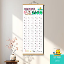 减肥计划体重打卡表记录100天简约减重励志激励ins网红挂画装饰画