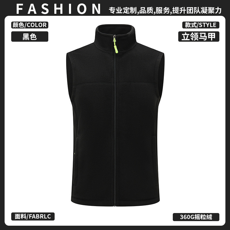 Invierno de alta gama cross-border chaqueta sin mangas chaleco deportivo al aire libre clip de caballo rojo reunión anual de lana chaleco de herramienta personalizado