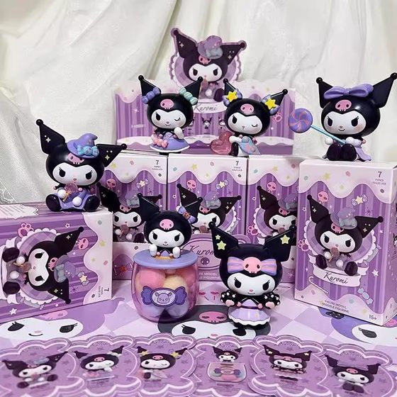Sanrio Kulomi Blind Box Trick or Treat Series Boys Small Toys Hand-made Gashapon Doll Machine Doll