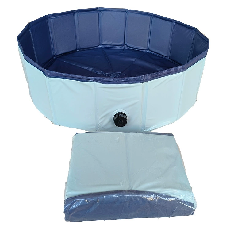 Foldable Pet Pool, Portable PVC or Composite Lining, Anti-Slip Bottom, Multiple Sizes