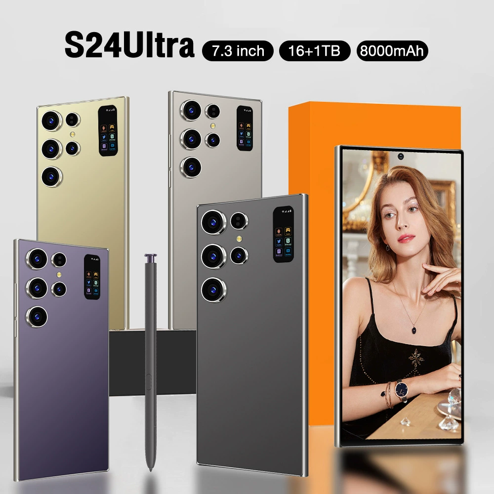 (跨境贸易) S24, крупный смартфон, мобильный телефон, S24, Android, широкий экран, 7,3 дюйма