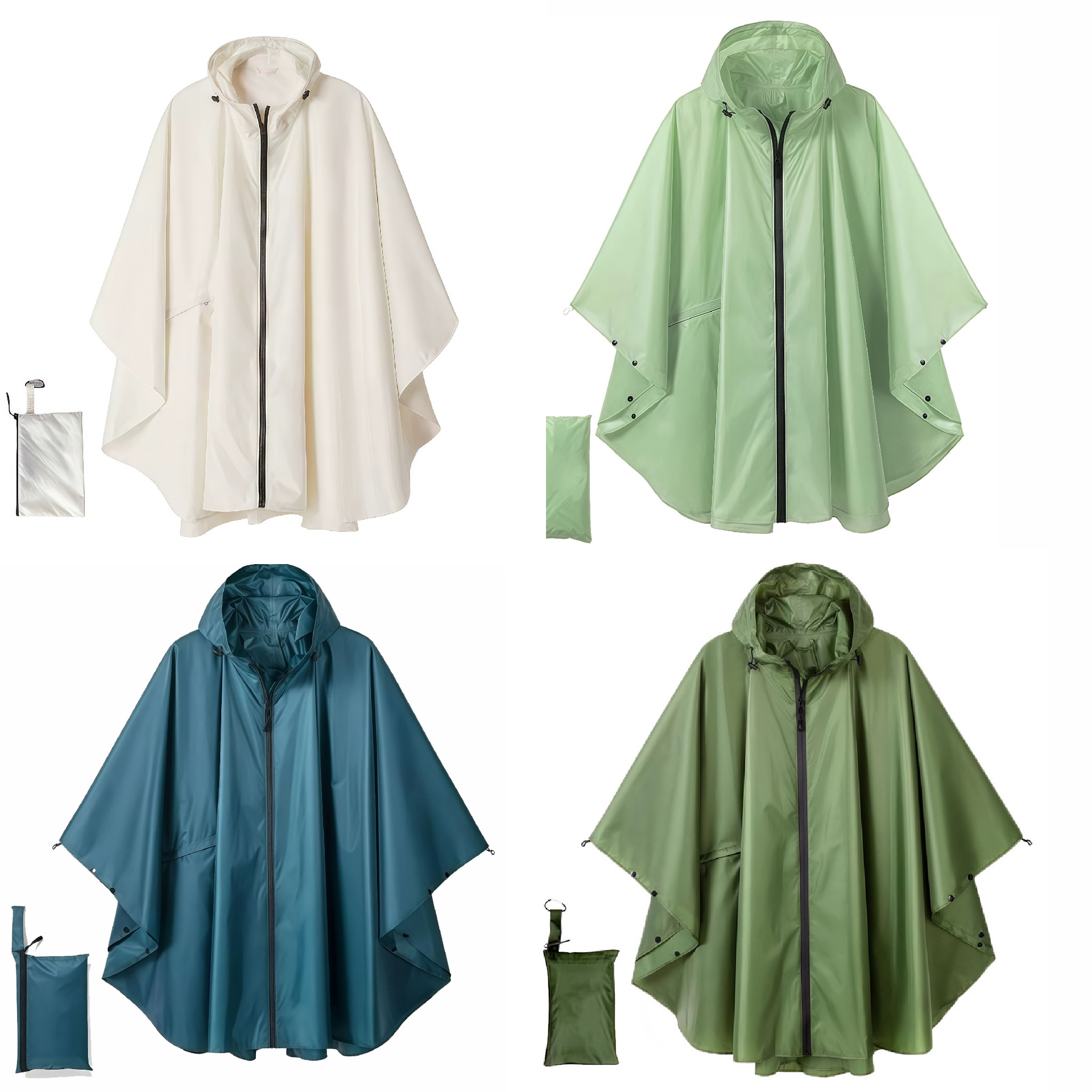 Comercio exterior moda hombre y mujer capas impermeables al aire libre ciclismo caminata ligera impermeable capas impermeables con cremallera general
