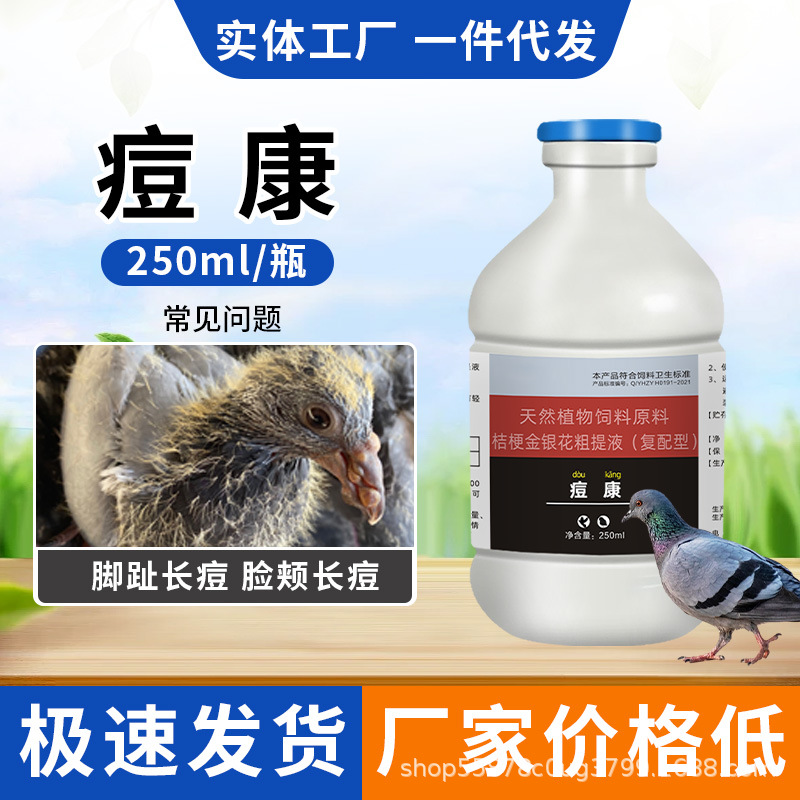 痘康鸽痘信鸽赛鸽观赏鸽肉鸽专用植物提取不伤鸽源头厂家批发代发