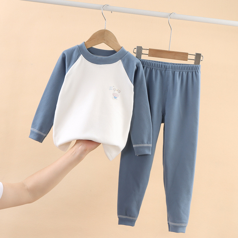Children's Thermal Underwear Set Baby Base Layer Warm Underwear Boys and Girls Home Wear Cartoon Children's Thermal Underwear Set Baby Base Layer Warm Underwear Boys and Girls Home Wear Cartoon
