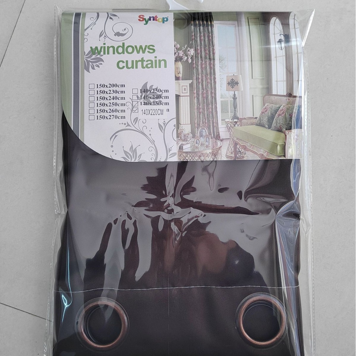 140*220 Korean Pastoral Living Room Bedroom Balcony Study Semi-Blackout Finished Printed Curtain Curtain