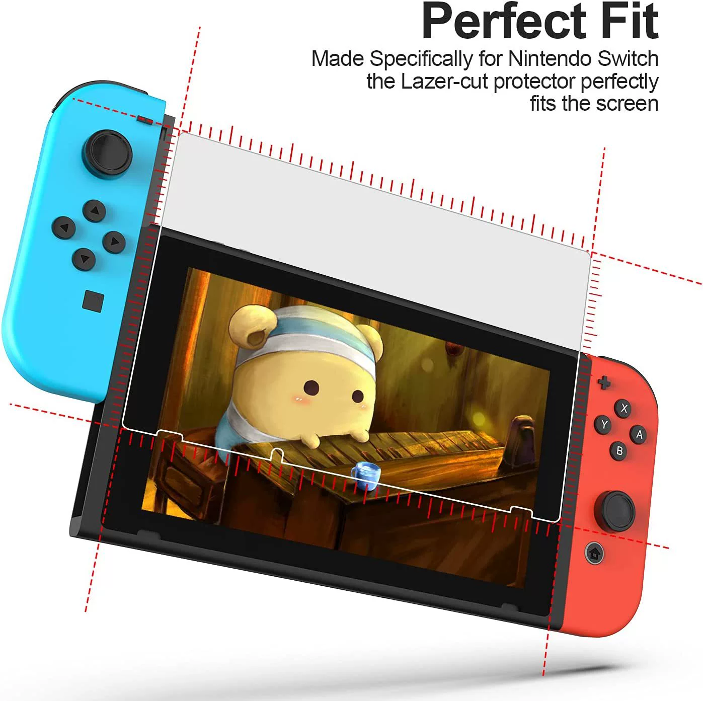 Защитное стекло из закалённого стекла для Nintendo Switch OLED, защитная плёнка на экран игровой консоли