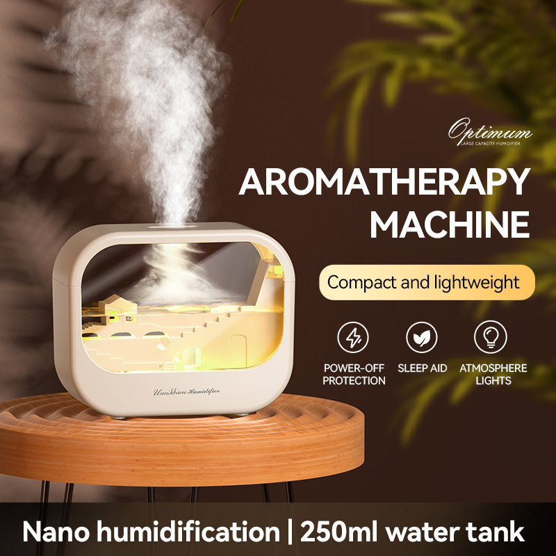 新しいアロマセラピーマシン加湿器小規模オフィスデスクトップ寝室寮学生ホームミニポータブル充電|undefined
