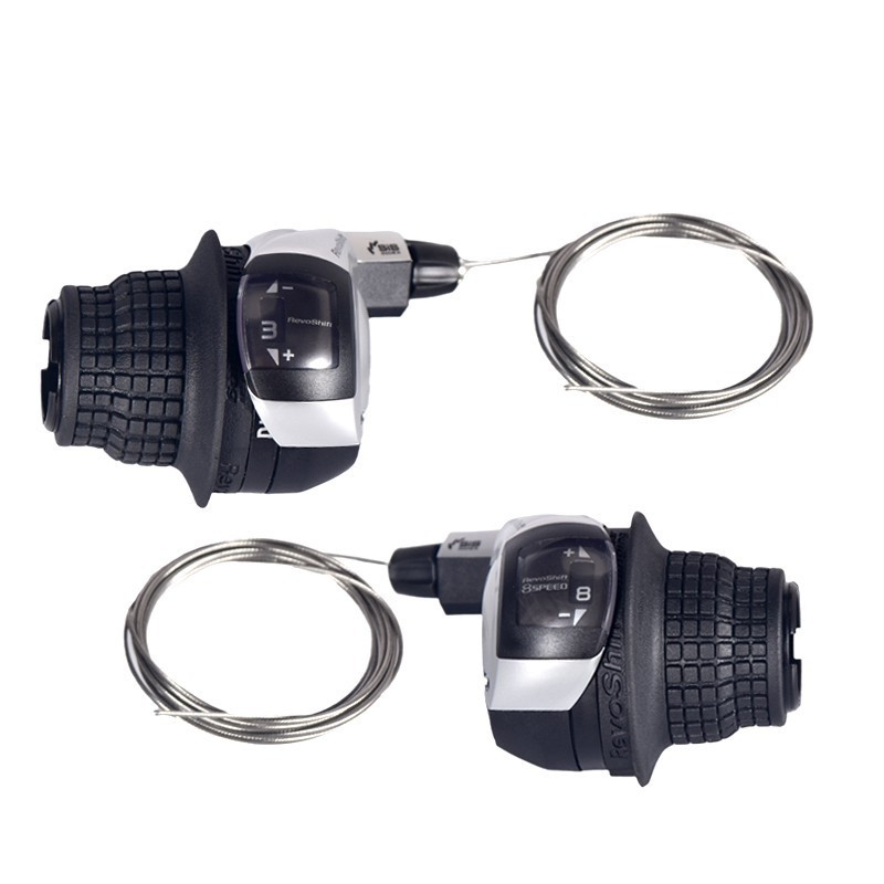 Productos genuinos de RS45-8 velocidad 24 velocidad de transferencia de bicicleta de montaña mango plegable control de velocidad de transmisión de bicicleta dial de mano solo derecho 8