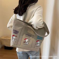 大容量トートキャンバスバッグ通勤高颜値通勤外出文芸学生装本シングルショルダーバッグ