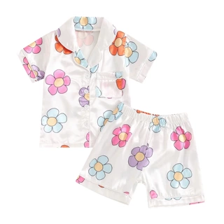 儿童短袖短裤套装中小童夏季薄款宝宝家居服男女童
