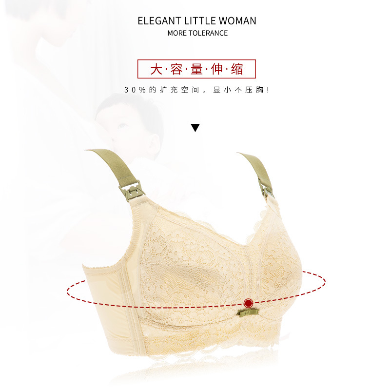 Ropa interior de talla grande transfronteriza de Enfermería de mujer sujetador de talla grande sujetador de mujer embarazada enfermería especial de mujer embarazada delgada sin anillo de acero