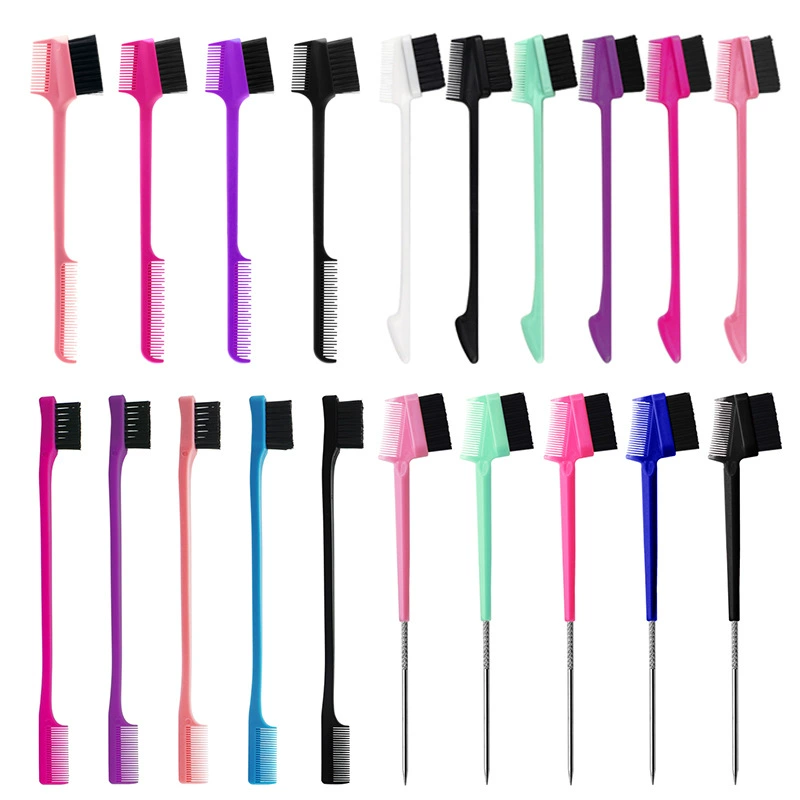 Foreign trade cross-border hot eyebrow brush double-head eyebrow brush modification hair comb styling makeup tools batch found